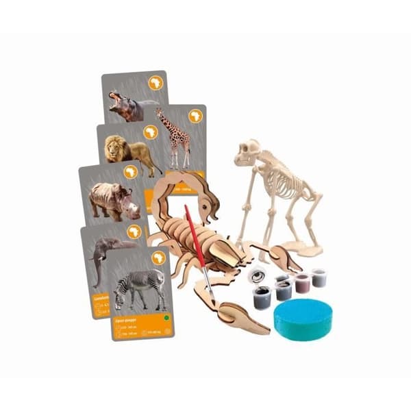 CLEMENTONI - Animals planet Reality - Vetenskaplig box - Vetenskapliga experiment och virtuella aktiviteter - Formar, färger,