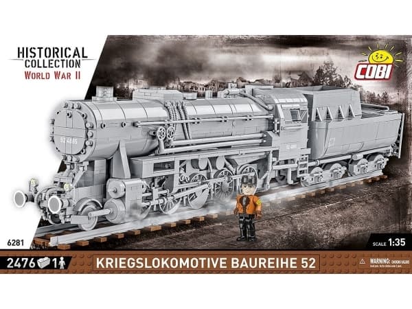 COBI Kriegslokomotive Baureihe 52, Byggeklosser, 10 år, 2476 stykker
