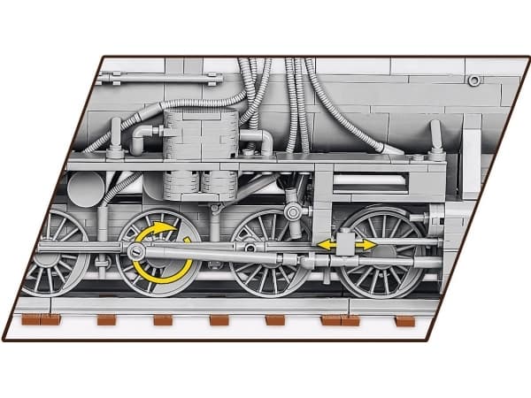 COBI Kriegslokomotive Baureihe 52, Byggeklosser, 10 år, 2476 stykker