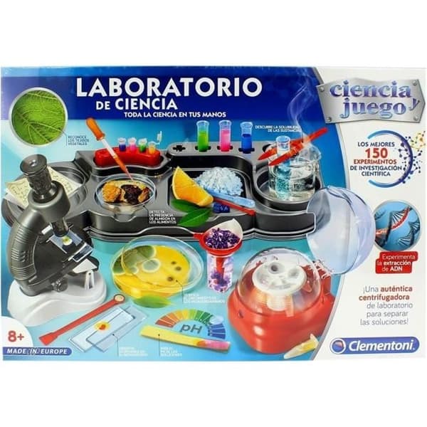 Clementoni – Cienia Science and Game Laboratory med 150 experiment, Multicolor (552429) 3754