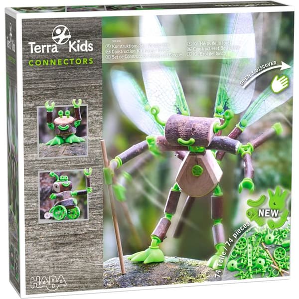 HABA - Terra Kids Connectors - Forest Heroes Kit - Konstruktion - Utomhus - Barnspel 8 år och +.