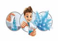 Miniatyrbild 5 av 5: Science box - NO NAME - MINI LAB CRYSTALS BLUE - För barn - Från 6 år - Lätt att odla