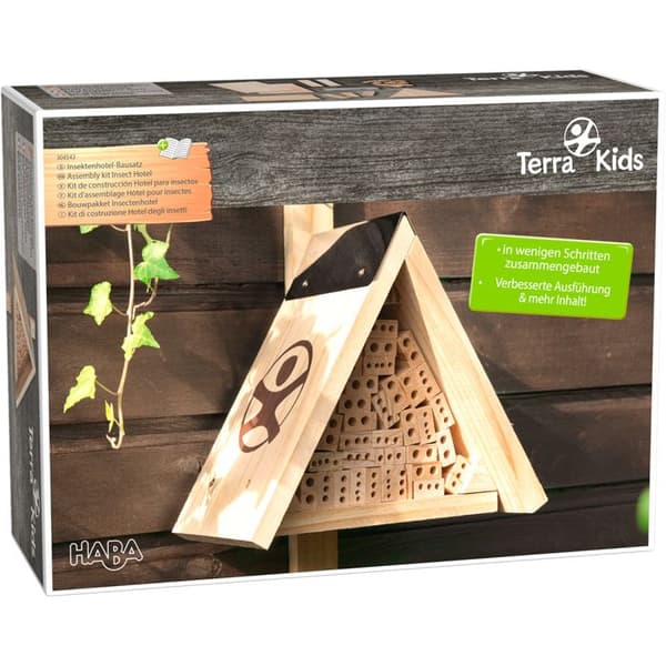 Hotell för insekter - HABA - Terra Kids - Träskulptur - Observation av biologisk mångfald