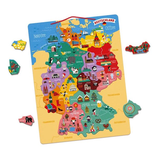 Janod - Magnetisk Tyskland kartpussel - JURATOYS