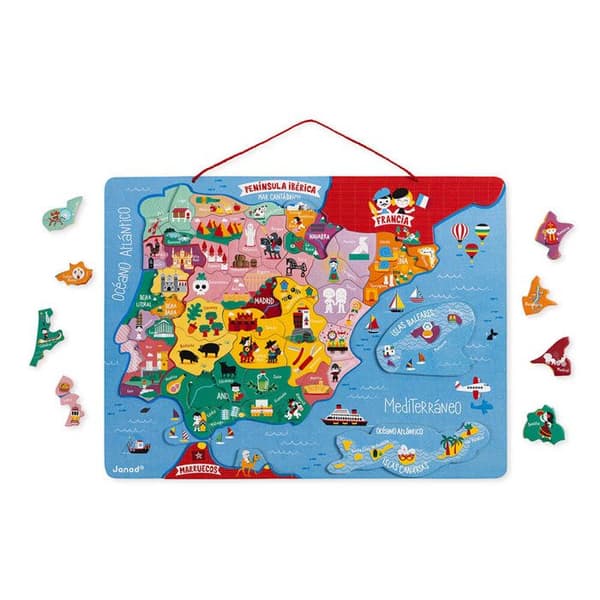 Janod - Magnetic Iberian Peninsula map pussel - JURATOYS