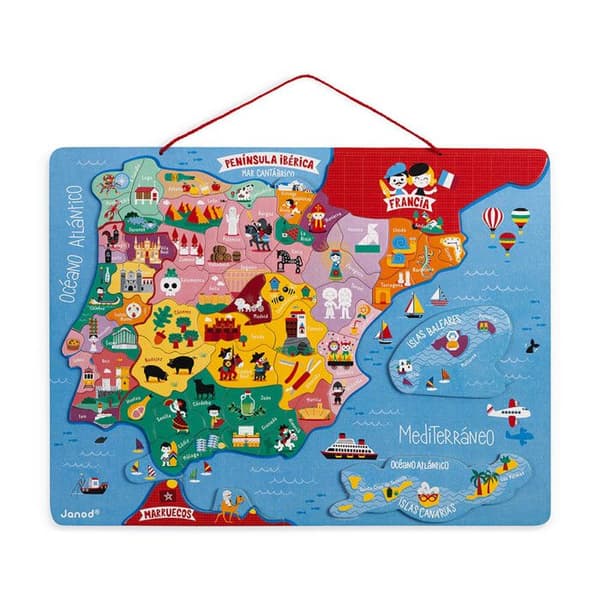 Janod - Magnetic Iberian Peninsula map pussel - JURATOYS