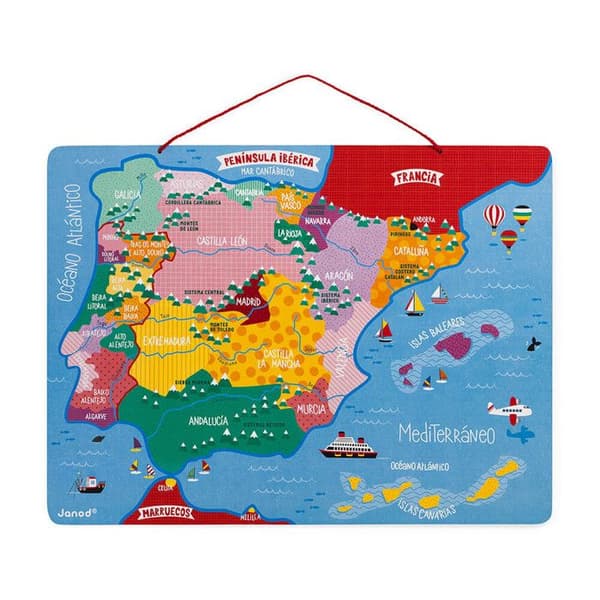 Janod - Magnetic Iberian Peninsula map pussel - JURATOYS