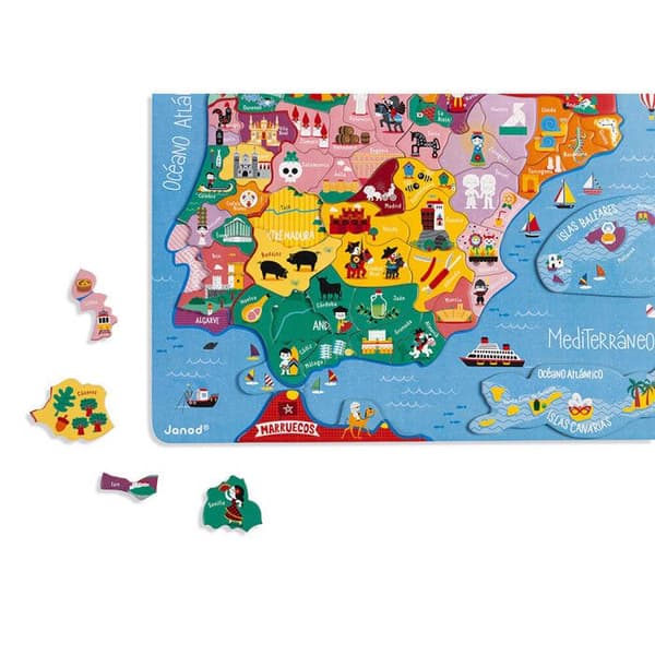 Janod - Magnetic Iberian Peninsula map pussel - JURATOYS