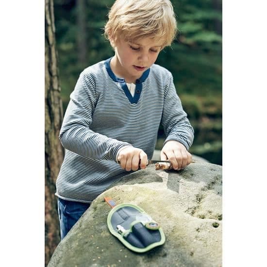 Explorers påse - HABA - Terra Kids - 6-funktions pennkniv - LED-lampa - 3x/6x förstoringsglas