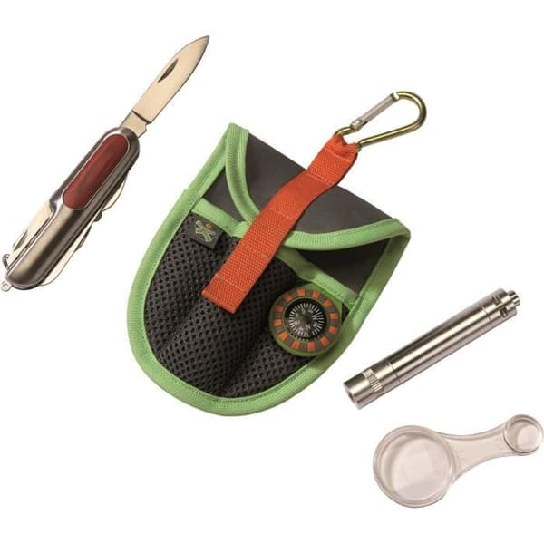 Explorers påse - HABA - Terra Kids - 6-funktions pennkniv - LED-lampa - 3x/6x förstoringsglas