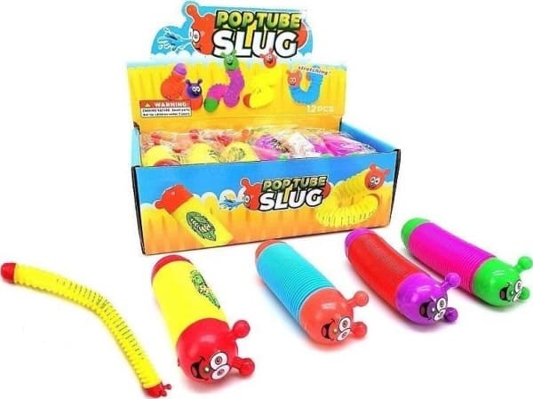 Anti-stress snegl som strekker seg 31 cm (12 stk)
