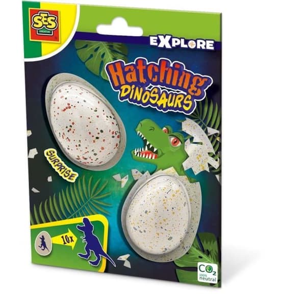 SES CREATIVE - Dinosaurier redo att kläckas - 2 överraskningsägg