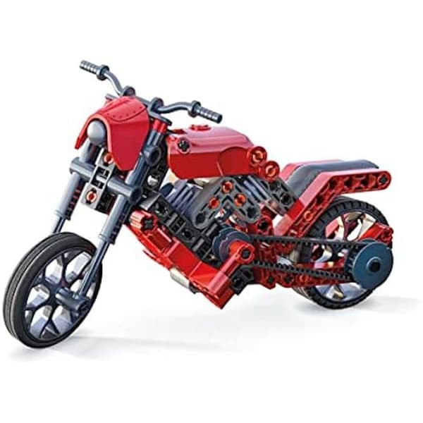 Vetenskapligt spel - CLEMENTONI - Science Build-Roadster And Dragster - Mekanisk verkstad - 8 år