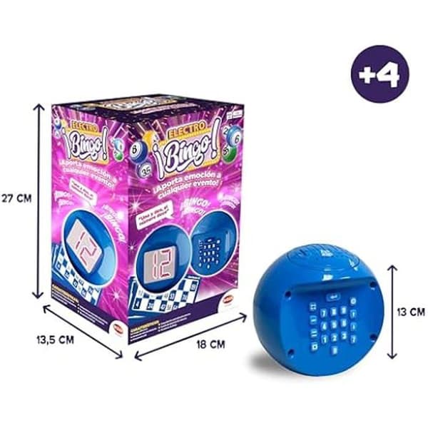 Elektronisk bingo - BIZAK - Modell 61832162 - 50 spelare - 8 spellägen - Från 4 år