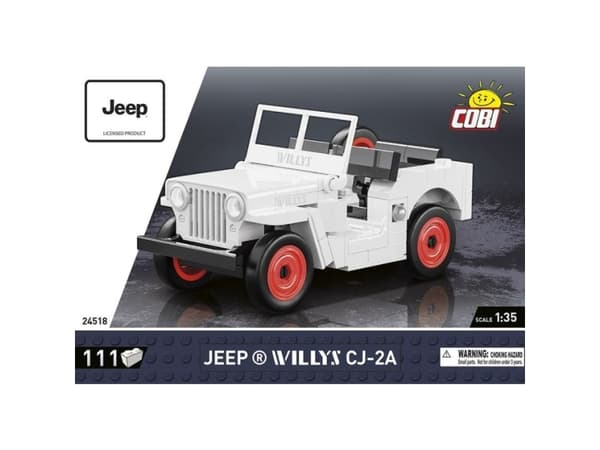 COBI Jeep Willys CJ-2A, Byggeklosser, 6 år, 111 stykker