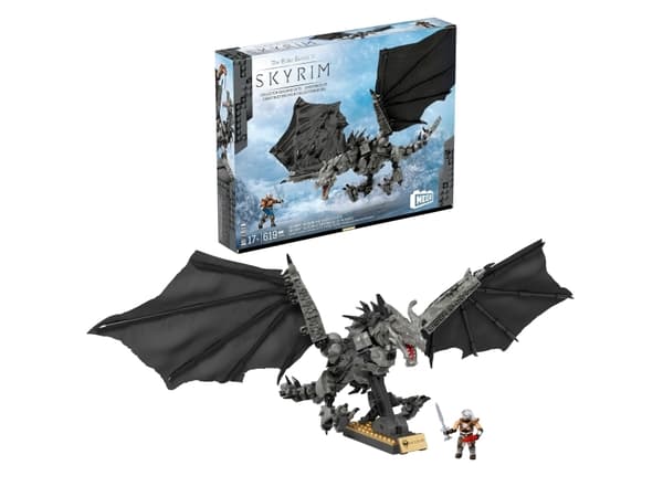 Mattel MEGA Skyrim Alduin the World Eater, Byggesett, 17 år, Plast, 619 stykker
