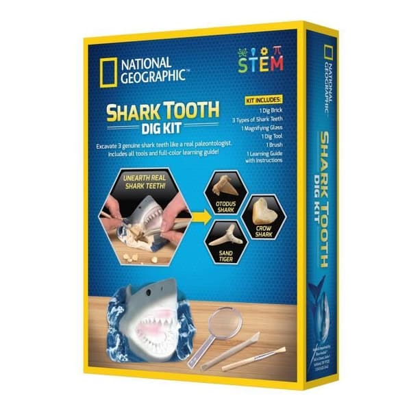 BANDAI National Geographic - Dig Kit: Shark Teeth