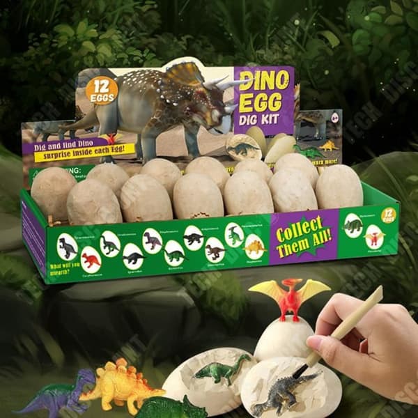 TD® Dinosaurieägg arkeologisk utgrävning Tyrannosaurus Rex Simulering Dinosauriemodell Pedagogiska leksaker för barn