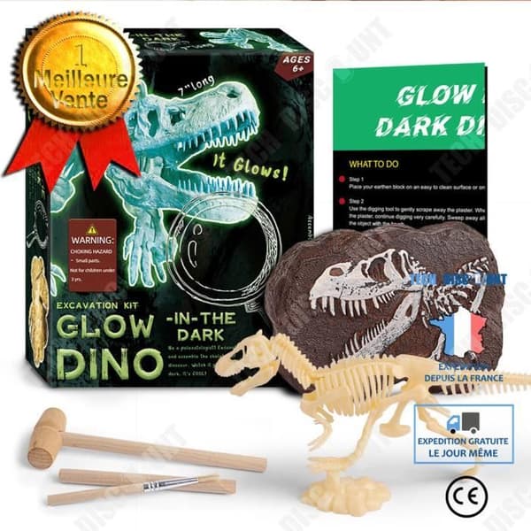 TD® Pedagogiska DIY Dinosaur Fossil arkeologiska utgrävningsleksaker för barn Tyrannosaurus Rex