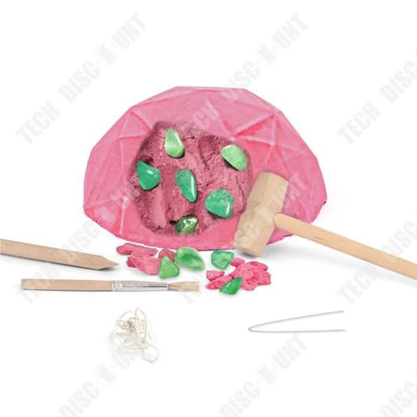 TD® Pedagogiska leksaker för barn Arkeologisk utgrävning Naturlig mineral ädelstensarmband DIY Girl Toy