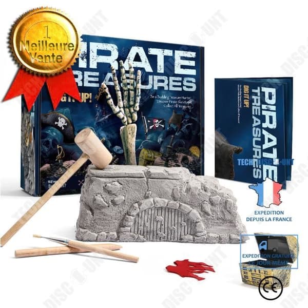 TD® Vetenskaps- och pedagogiska leksaker för barn Pirate Treasure Arkeologiska utgrävningar Pedagogiska leksaker för pojkar