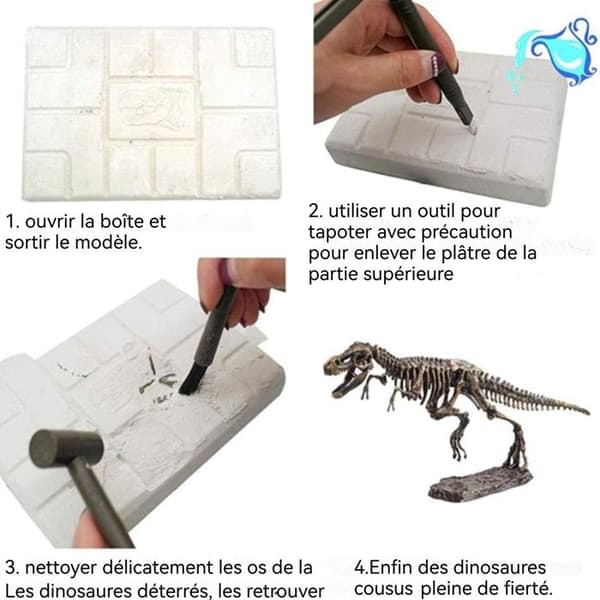 TD® Dinosaurieskelett arkeologiska utgrävningsleksaker för barn Jurassic Tyrannosaurus Rex Tyrannosaurus Dinosaurieleksaker