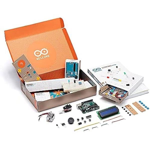 Arduino Officiella Startkit för Nybörjare [K040007] (Manual på Tyska) - Komplett Kit för att Lära sig Elektronik och
