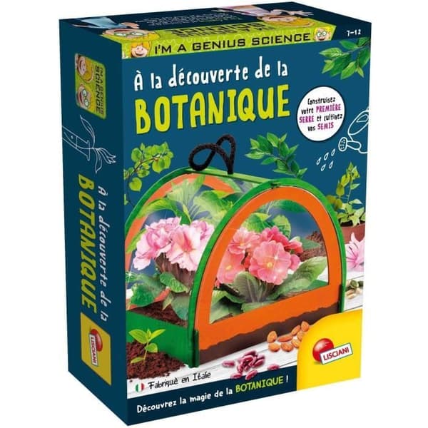Upptäckten av botanik - Vetenskapskit - JAG ÄR EN GENIUSBOKEN - Miniatyrväxthus, Botaniska experiment