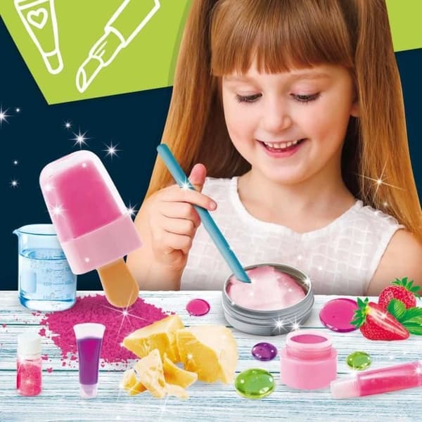 Upptäck kosmetik - Vetenskapligt kit - JAG ÄR EN GENIUS POCKET - Naturliga ingredienser, Olika recept