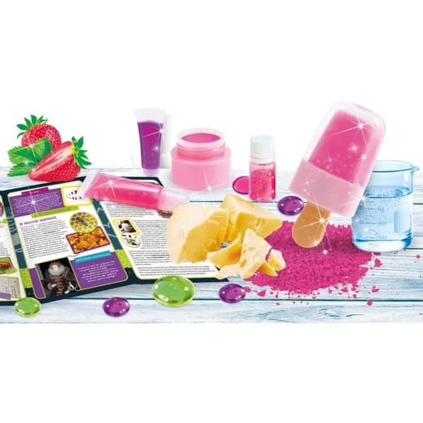 Upptäck kosmetik - Vetenskapligt kit - JAG ÄR EN GENIUS POCKET - Naturliga ingredienser, Olika recept