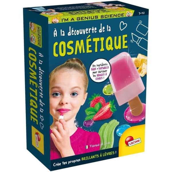 Upptäck kosmetik - Vetenskapligt kit - JAG ÄR EN GENIUS POCKET - Naturliga ingredienser, Olika recept