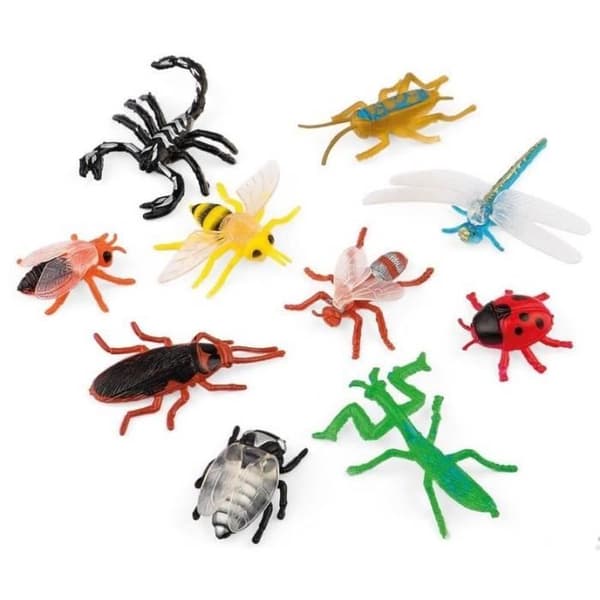 P'TIT Clown re23475 - Set med 4 mini djur insekter
