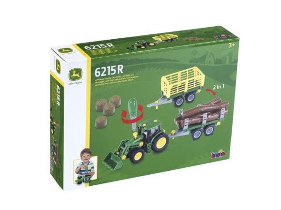 Klein John Deere Tractor with 2 trailers