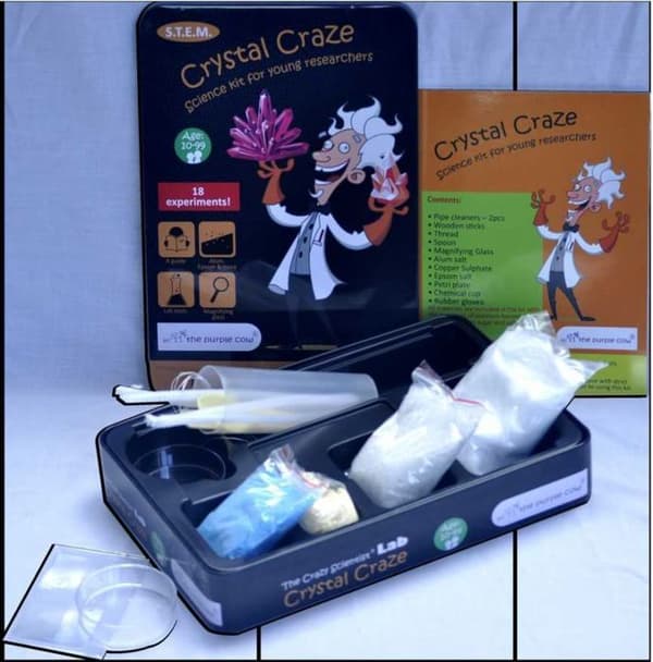 Vetenskapligt experiment - fysik-kemi experiment Lila ko Vetenskapligt set LAB Crystal Craze (LT,LV), 542