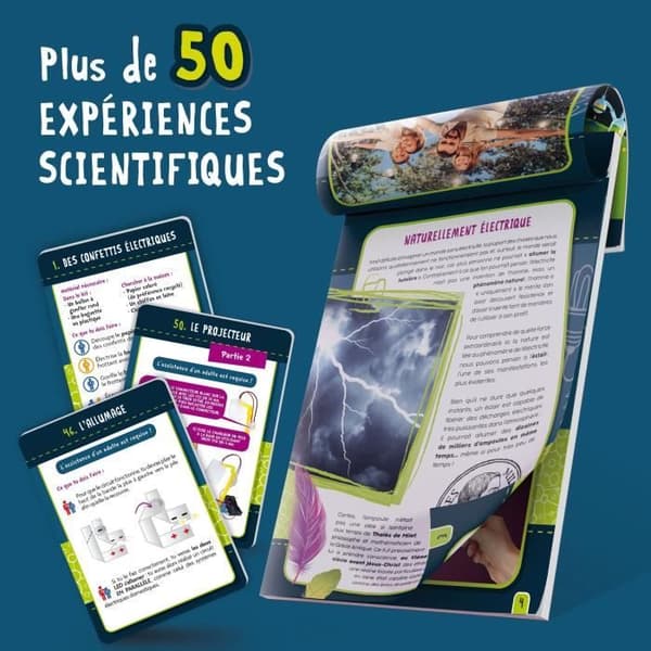 Genius Science - vetenskapligt spel - elektricitet - 50 experiment - LISCIANI