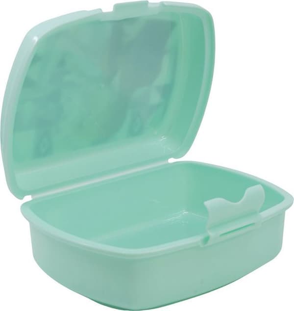 Tataway Blå Disney smörgåslåda för flickor i plast Frozen Elsa och Anna Bra för att ta med snacks utanför hemmet