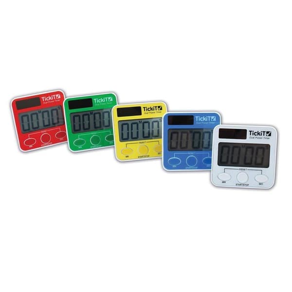 TickiT - Set med 5 färgglada timerar - KOMMOTION