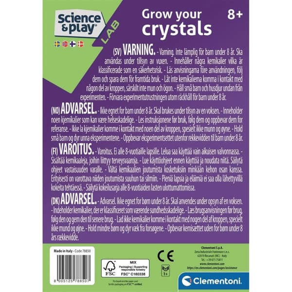 Science & Play Grow your Crystals