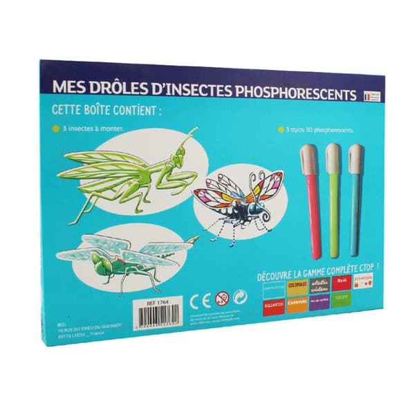Kreativkit - Insekter att montera - 3D-konstruktion - Från 6 år