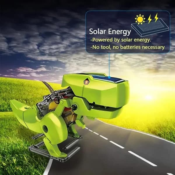 OBOSOE STEM Prop Solenergi 3 i 1 transformation robotsæt DIY legetøj batteridrevet transformere bil pædagogisk læringslegetøj børn