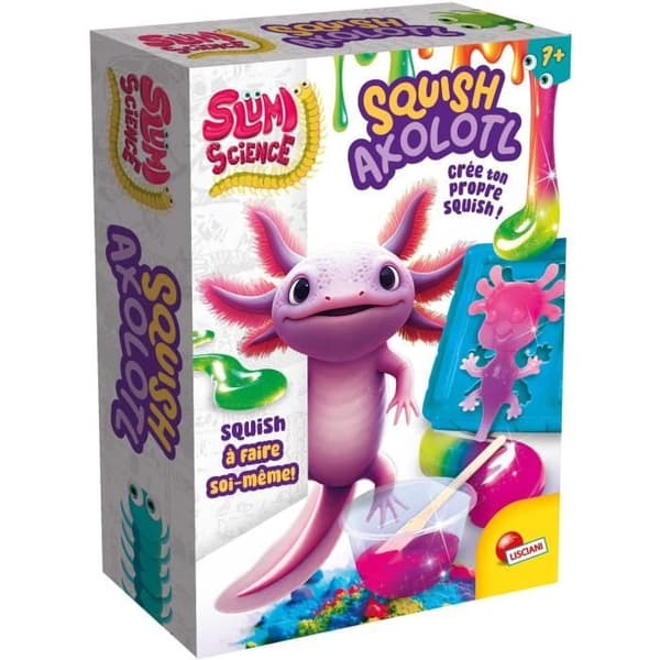 Pocket AXOLOTL - Vetenskapligt kit - SLUMI SCIENCE - Magiska komponenter, Roligt experiment