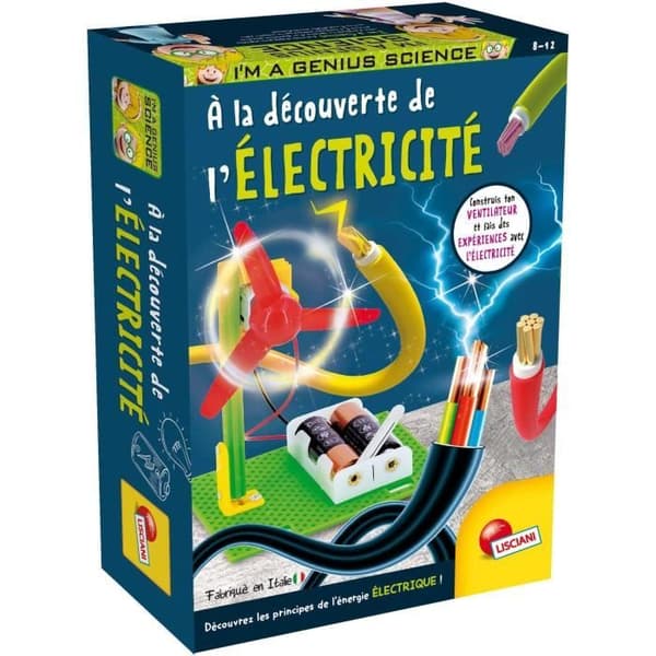 Upptäck elektricitet - Vetenskapskit - JAG ÄR ETT GENI POCKET - Säkra komponenter