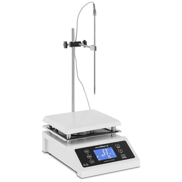 Laboratoriomagneettisekoitin + teline kahvaajastimella 350 astetta;C 2000 rpm
