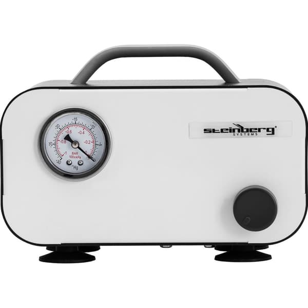 Laboratorievakuumpumpe med manometer, oliefri, 15 l/min, 30 W