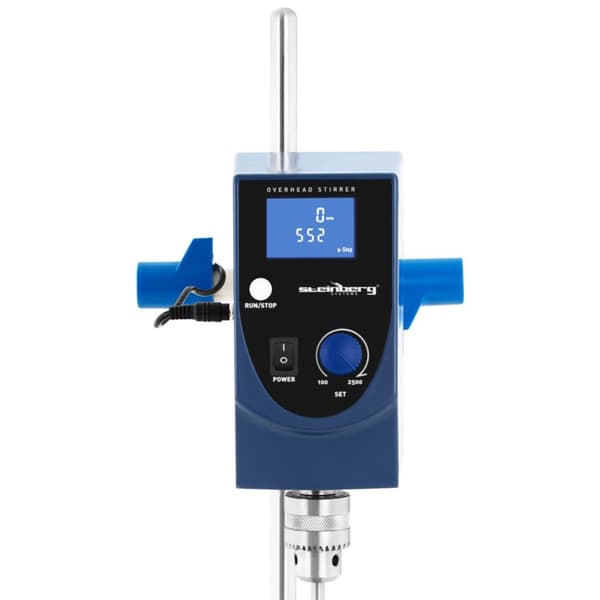 Mekaaninen laboratoriosekoitin, ajastin, 2500 rpm