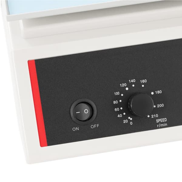 Laboratorion orbitaalialustan ravistin koeputkille 0 - 210 rpm