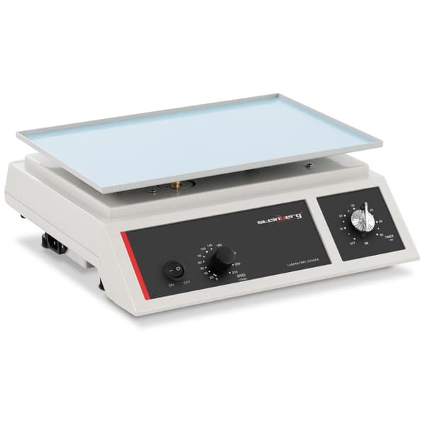 Laboratorion orbitaalialustan ravistin koeputkille 0 - 210 rpm