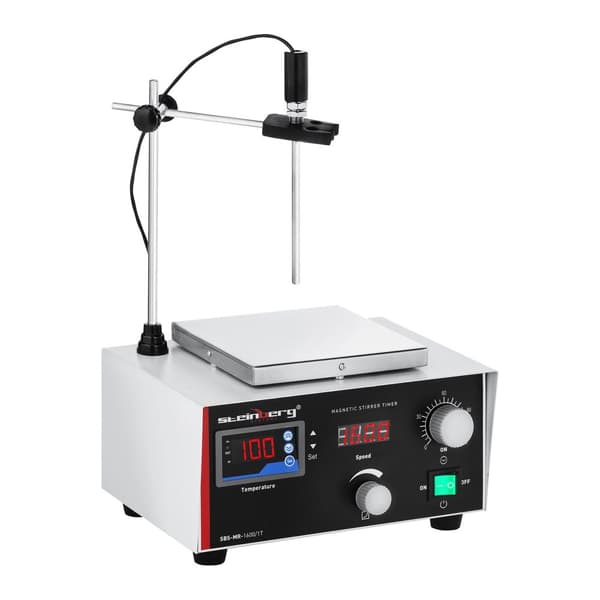 Laboratoriemagnetomrører 100°C timer + omrørere