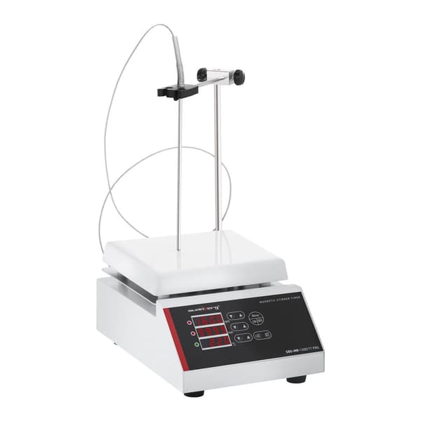 Laboratoriemagnetomrører 220°C, timer + omrørere