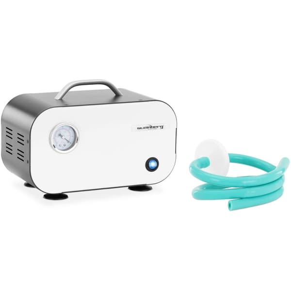 Laboratorievakuumpumpe med manometer, oliefri, 30 l/min, 50 W